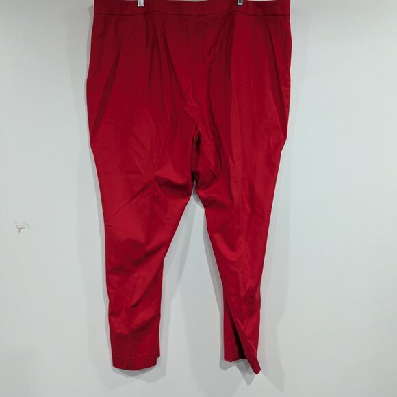 Vince Camuto Cropped Pants Red Size 22W - Picture 3 of 4